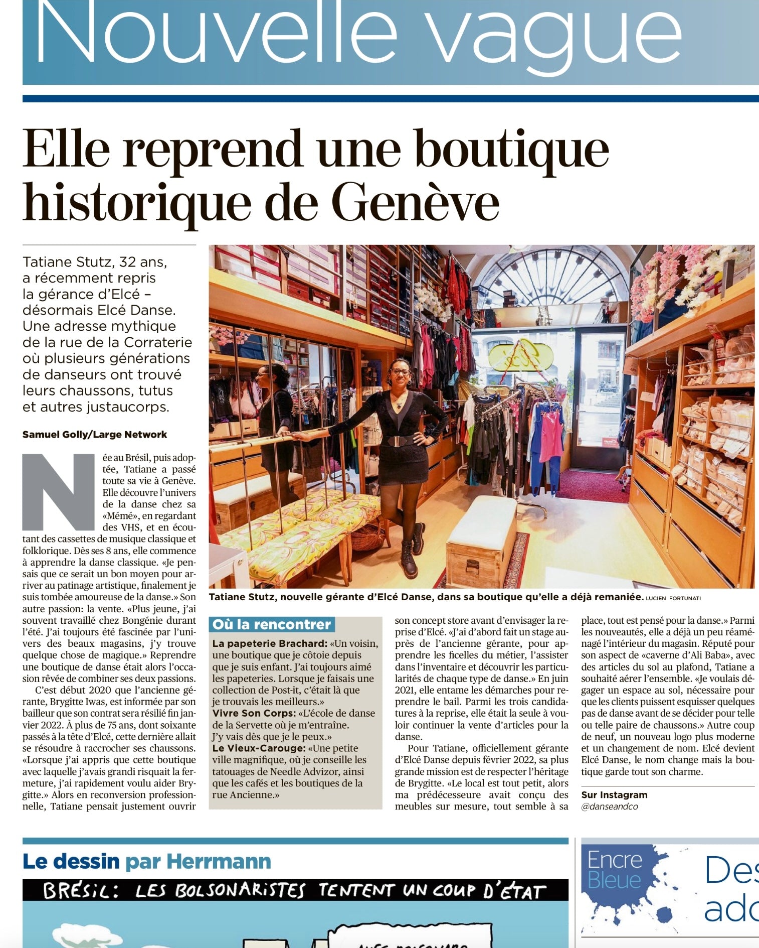 Elle reprend une boutique historique de Genève