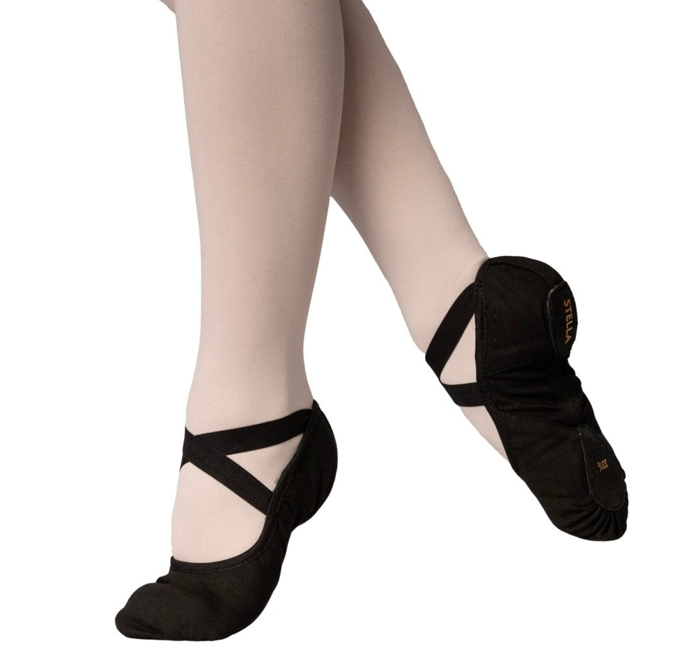 Chaussures de danse Stella noir - souples & maintien optimal