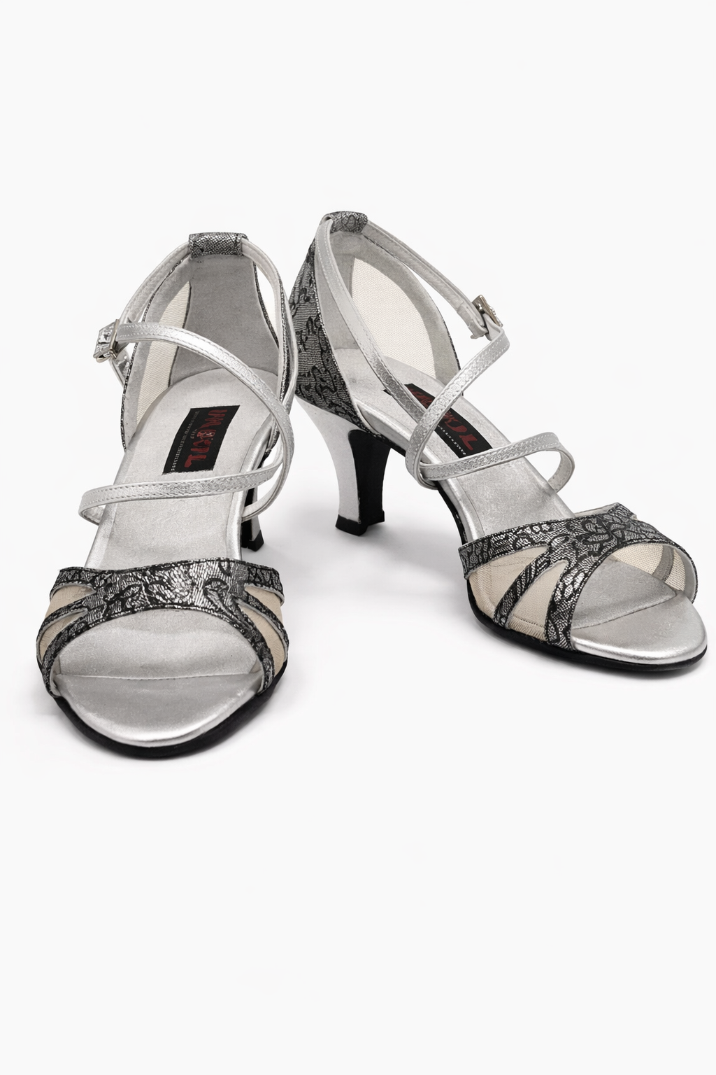 Chaussures de danse Paoul - talons élégants argents & confort premium