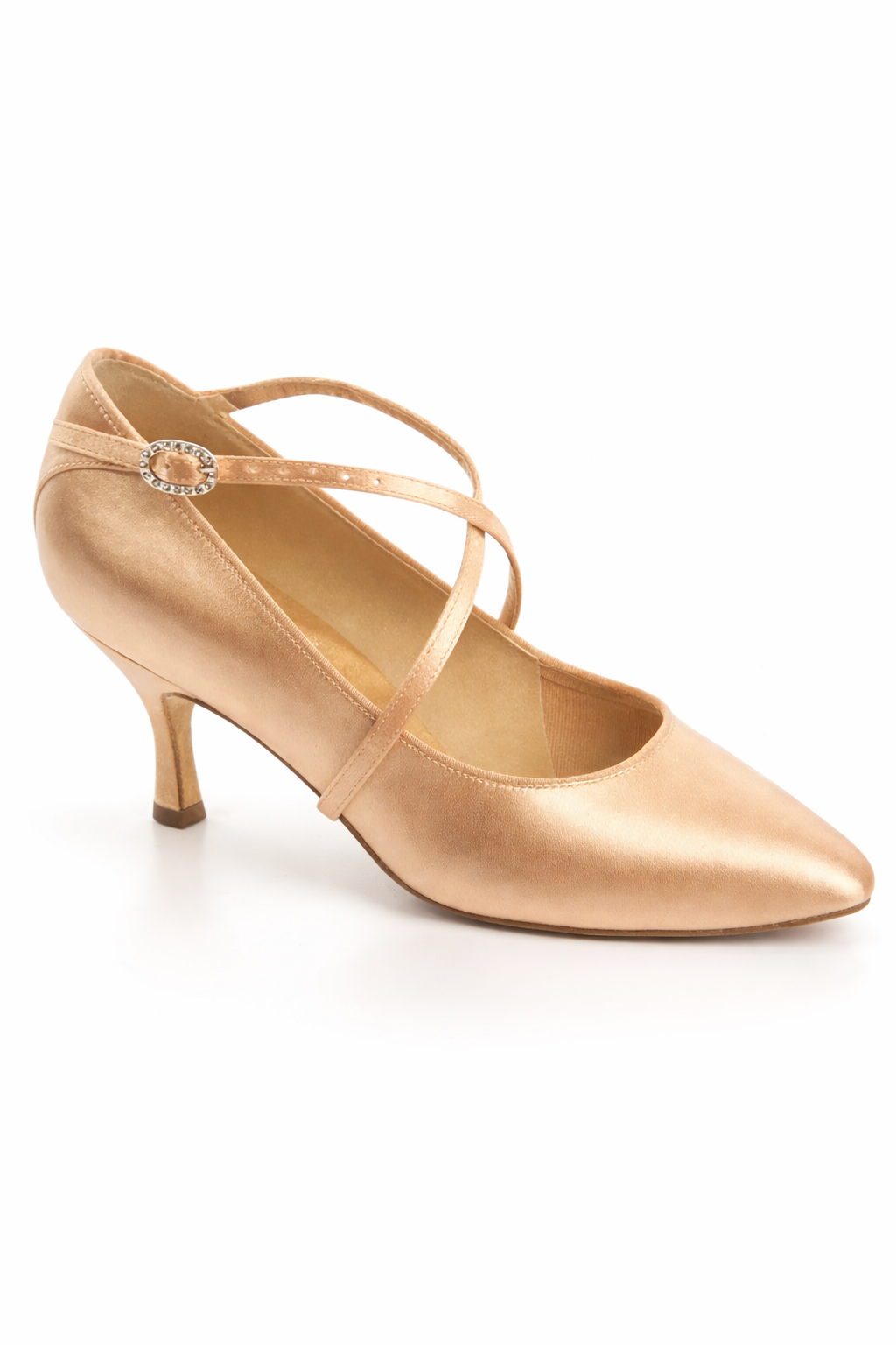 Supadance Ludivine - Escarpin danse satin champagne