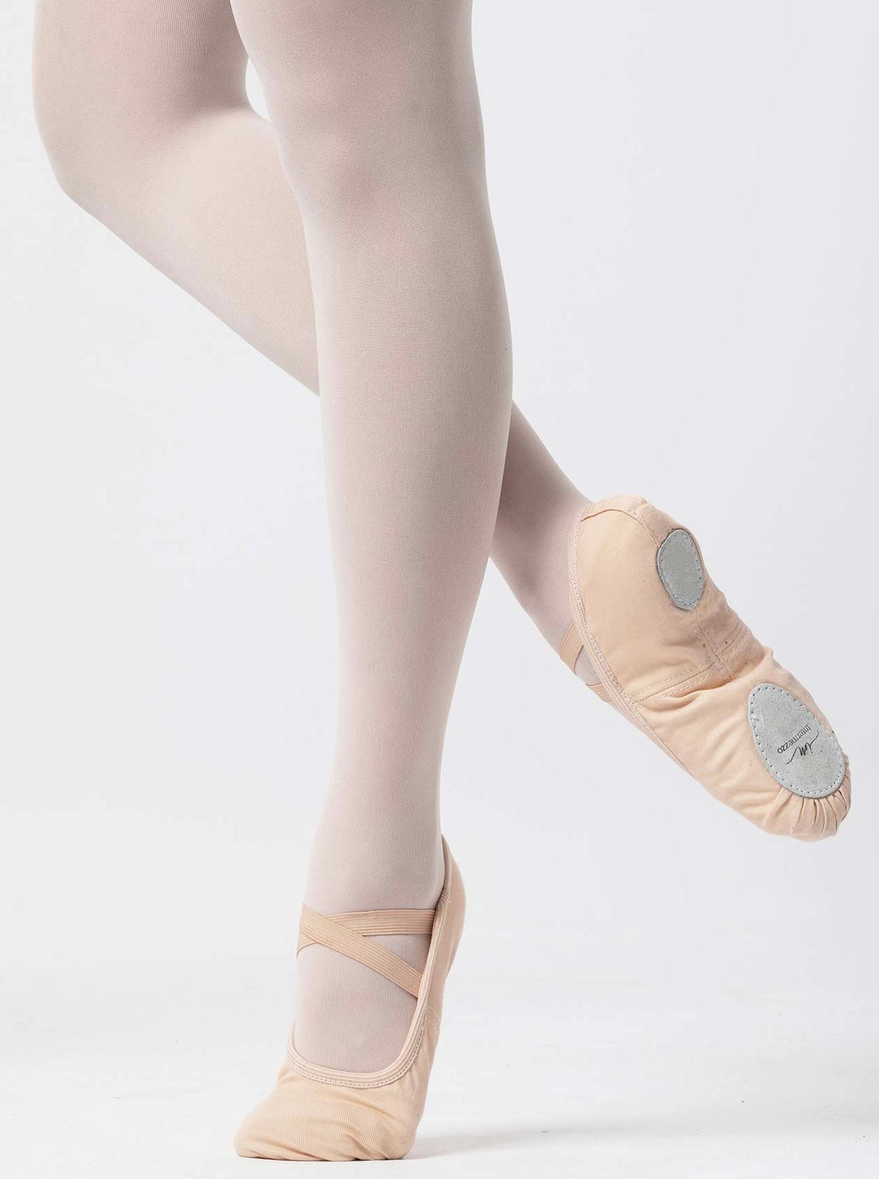Chaussures de ballet Intermezzo - demi-pointes en toiles élastique et semelle fendue